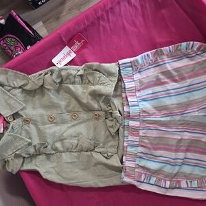 Penelope Mack Green and Multicolor Kids Matching Set